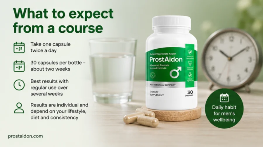 Man taking ProstAidon as a daily routine