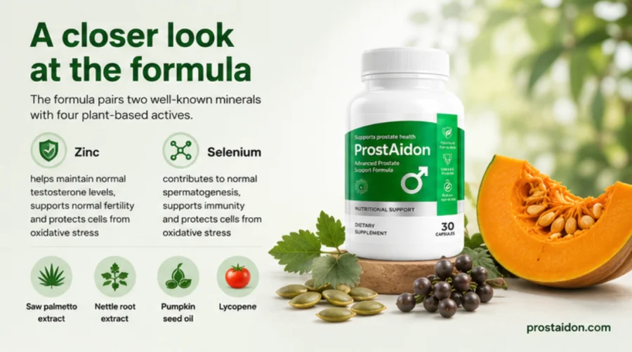 ProstAidon formula ingredients close-up